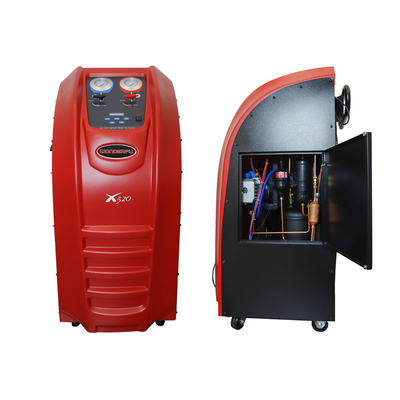 Máy phục hồi môi chất lạnh AC Vỏ màu đỏ Màn hình chiếu đèn đen X520